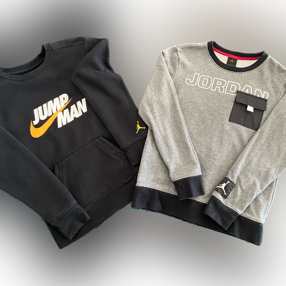 Kids Jordan crew neck sweatshirts